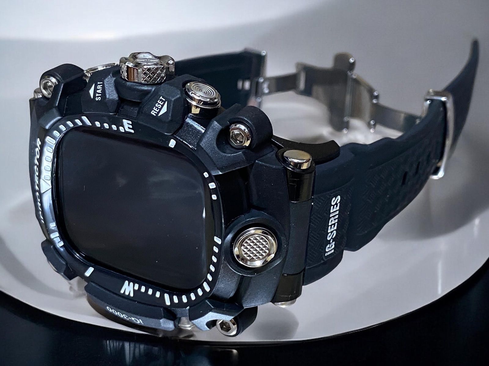 WatchカバーケースアップルウォッチラバーベルトバンドBB