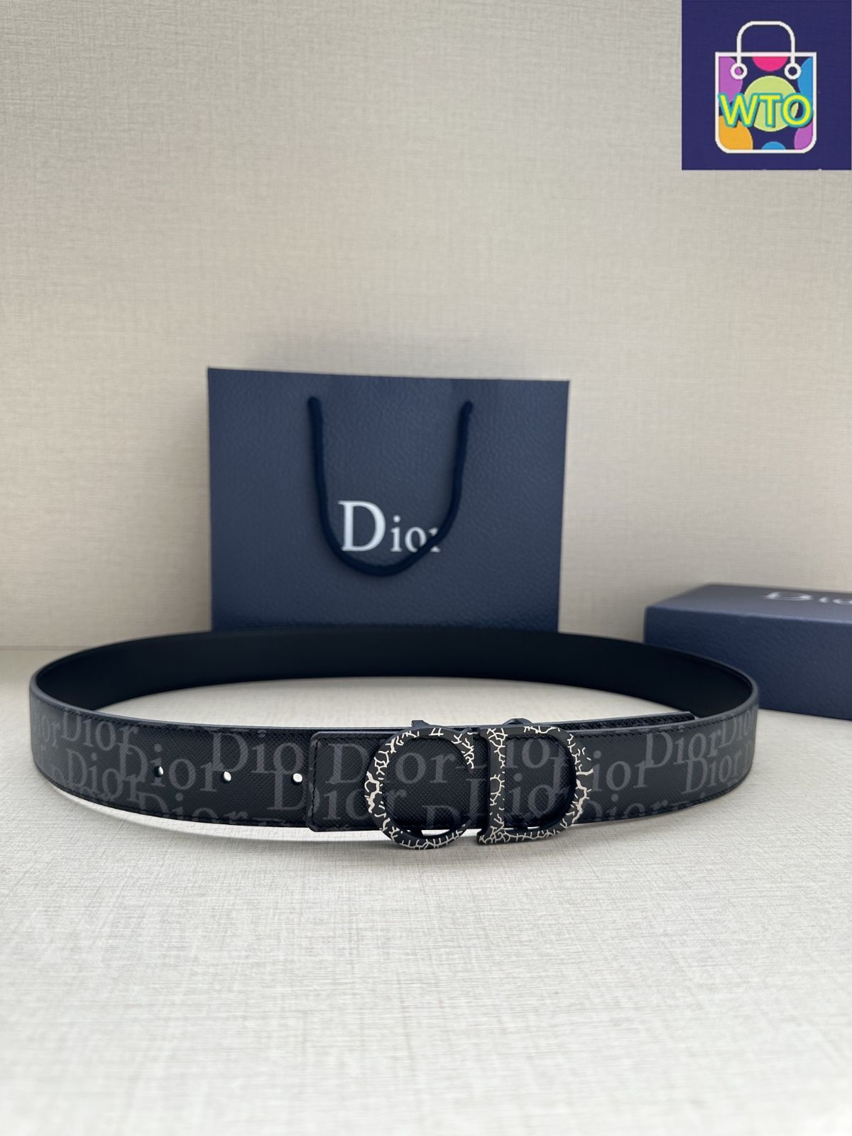 ディオール カーフスキン サドル 30 MONTAIGNE リバーシブルベルト DIOR | 30 Montaigne リバーシブルベルト 35mm スムースカーフ