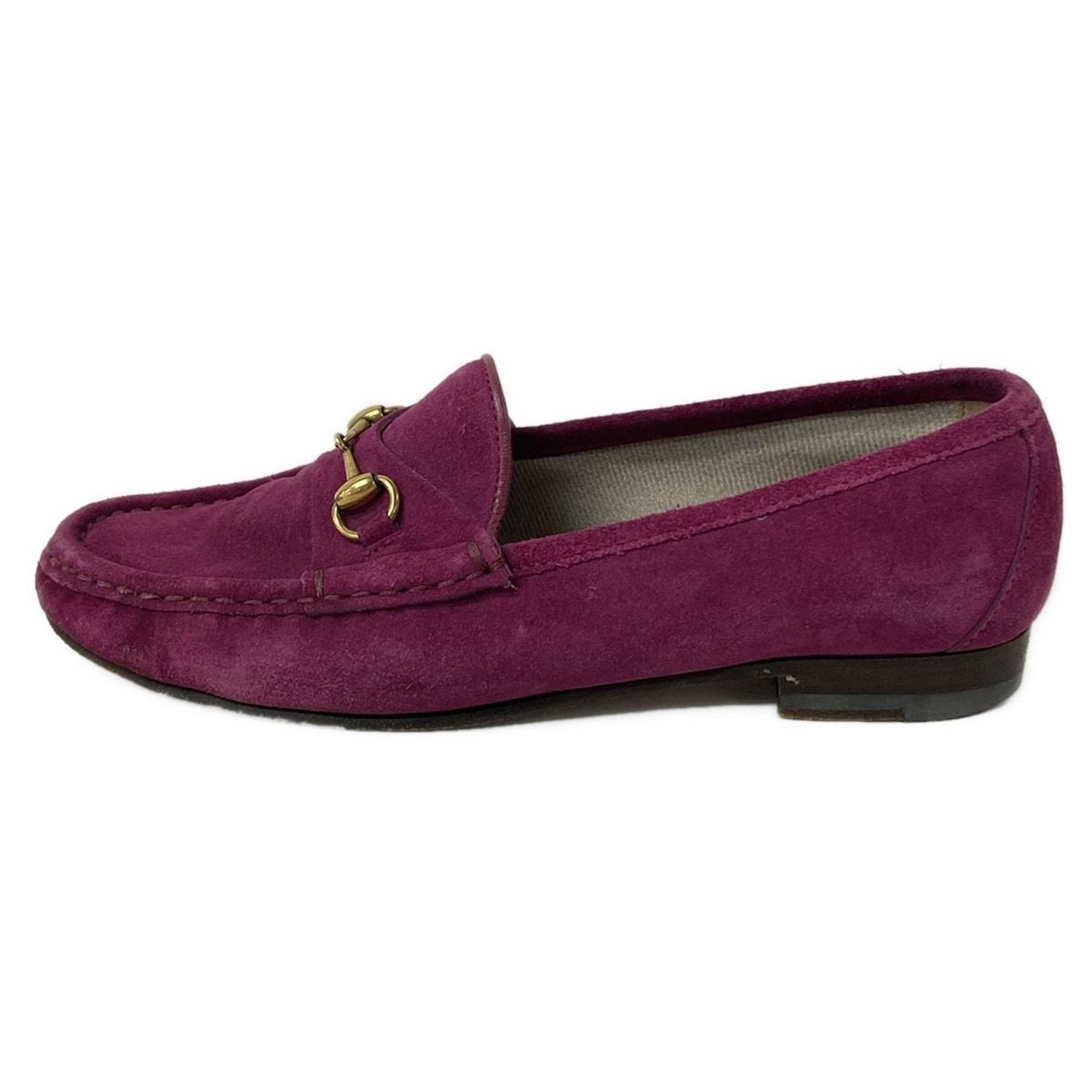 GUCCI(グッチ) ローファー 35 1/2 レディース - ピンク ホースビット