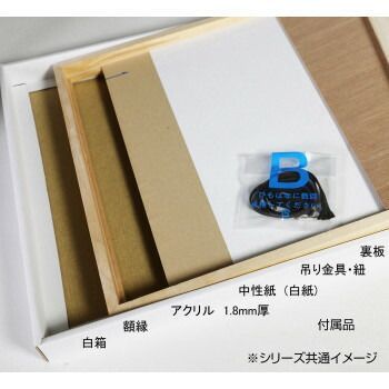 限定マット額装品/Dino crawling/ジュリアン・オピー デッサン額 木製