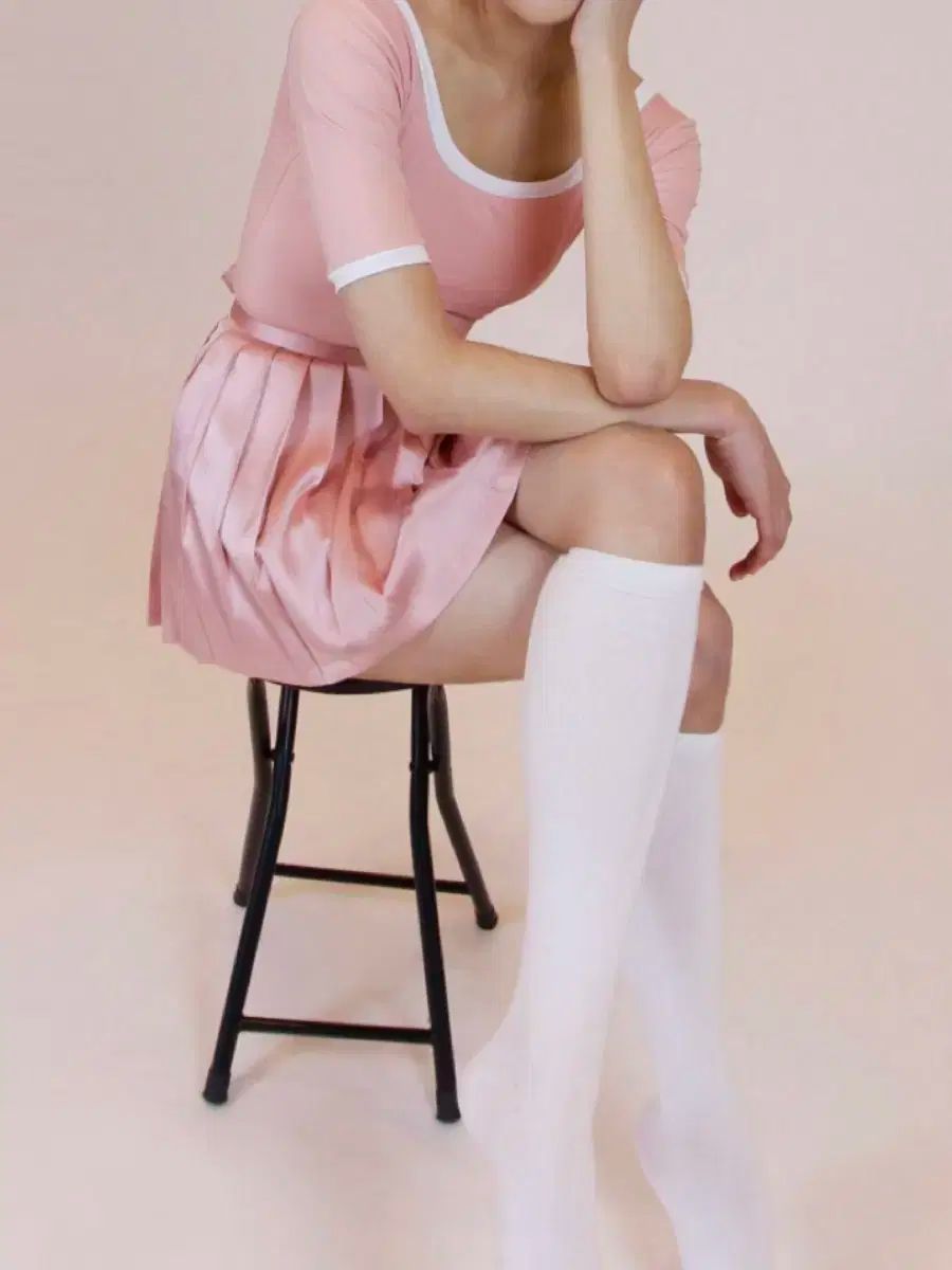 スカート ペールピンク