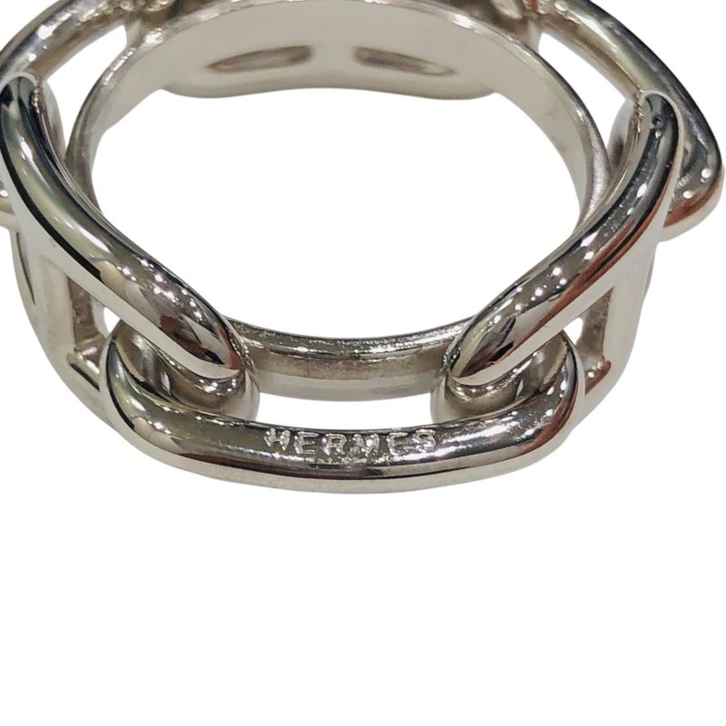エルメス HERMES ルカデスカーフリング シルバー メタル レディース  