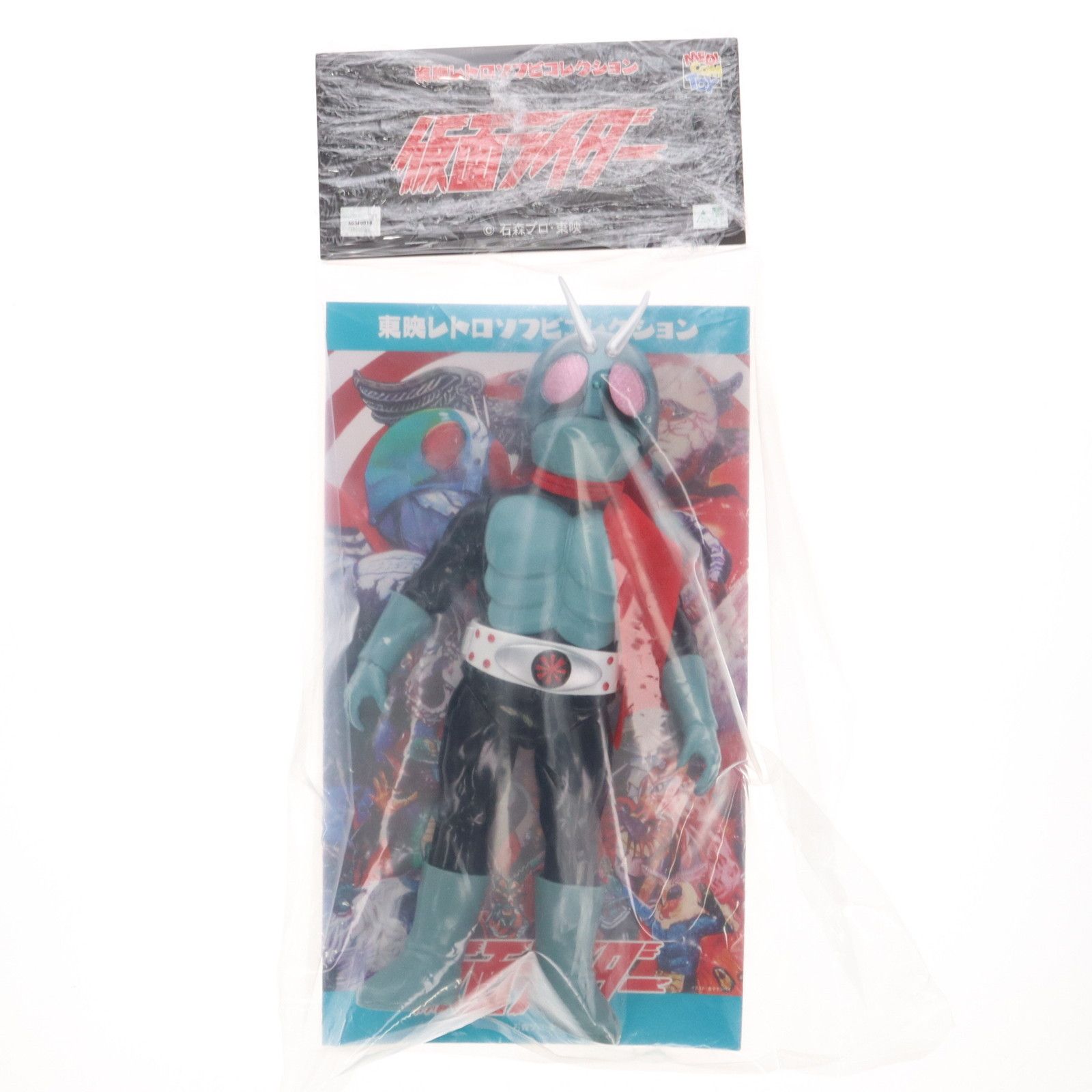東映レトロソフビコレクション 仮面ライダー旧1号 DX版 完成品 ソフビフィギュア メディコム トイ