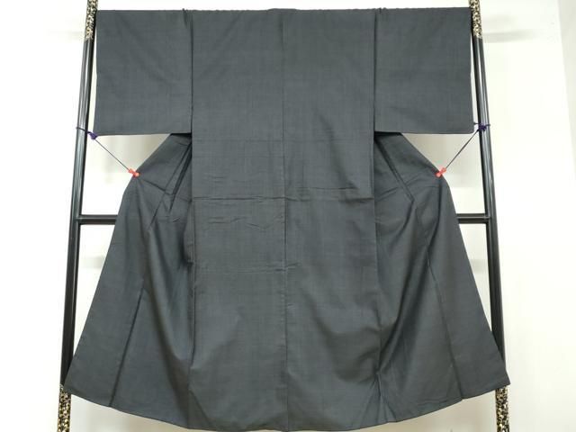 平和屋着物●男性 本場大島紬 アンサンブル 長羽織 80亀甲 総詰め 正絹 DAAW5414ud