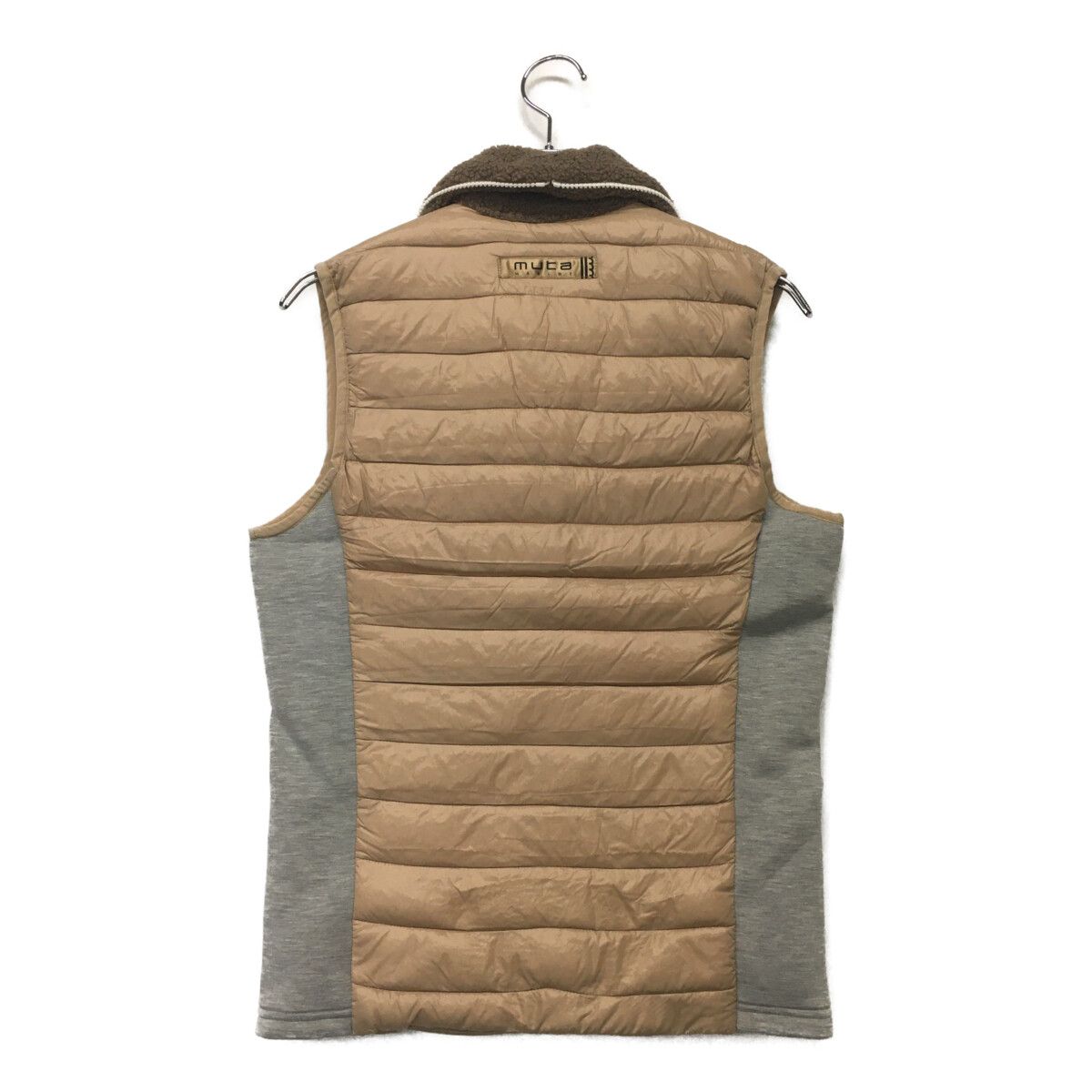 レディース ムータマリン muta MARINE ダウンベスト 0 WF ベージュ キルティング ボア 防寒