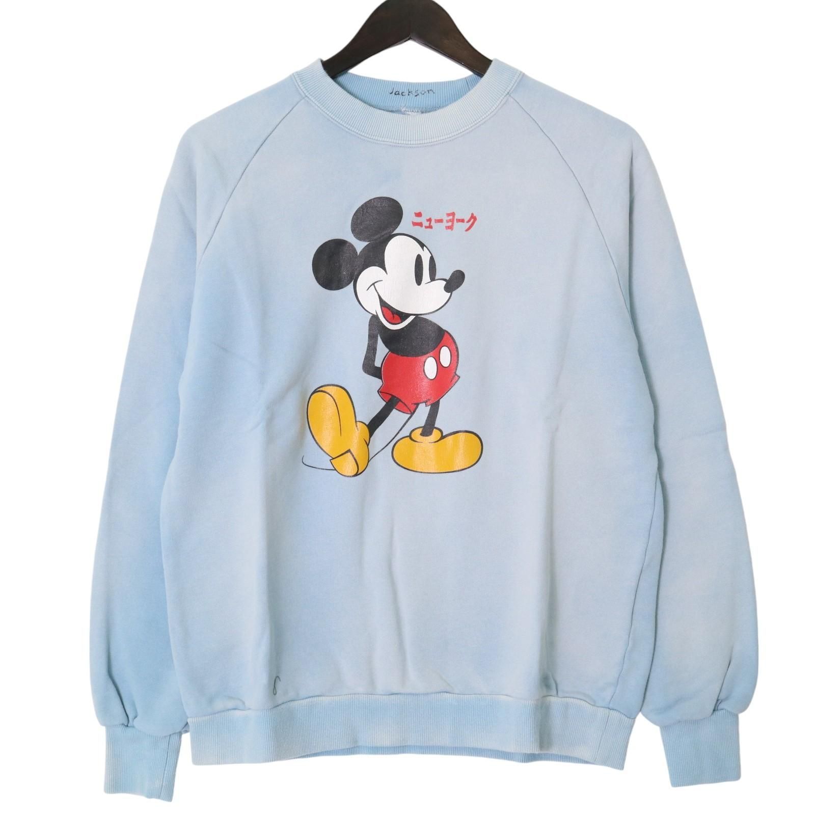 未使用品 JACKSON MATISSE / MICKEY MOUSE ニューヨーク Sweat ジャクソンマティス スウェット トレーナー  JM22SSDI01 Sax 表記サイズS 【2409】 - メルカリ