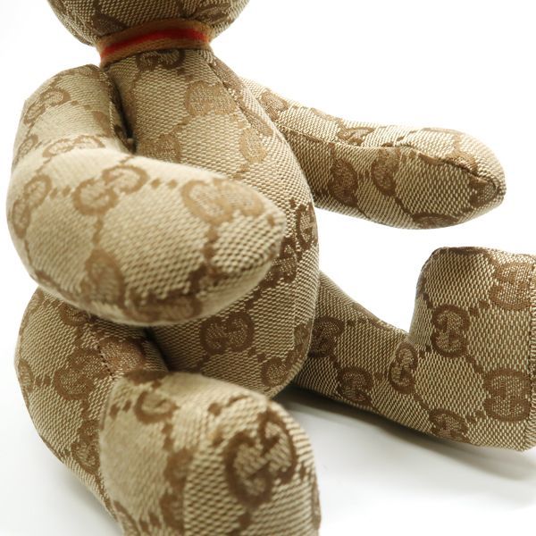 GUCCI テディベア GGキャンバス ぬいぐるみ ベージュ くま 美品 新品