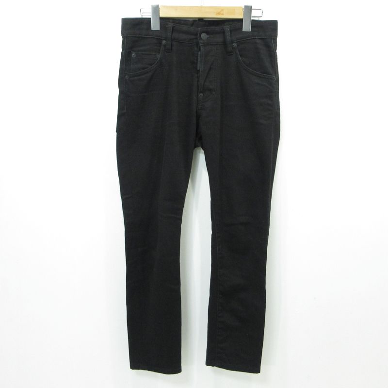 三重本店 DSQUARED2 ディースクエアード ボタンフライデニムパンツ SKATER JEAN S74LB0345 ブラック サイズ 42 108