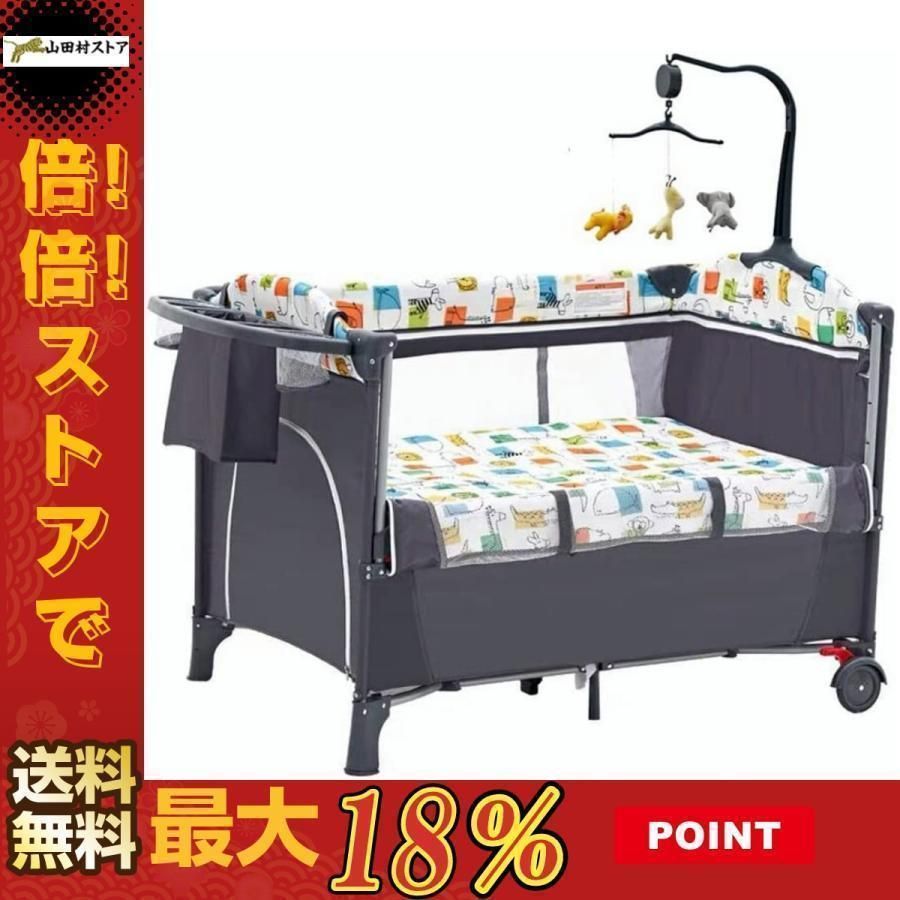 品質保証☆ベビーベッド プレイヤード ベビーサークル 折りたたみ お  