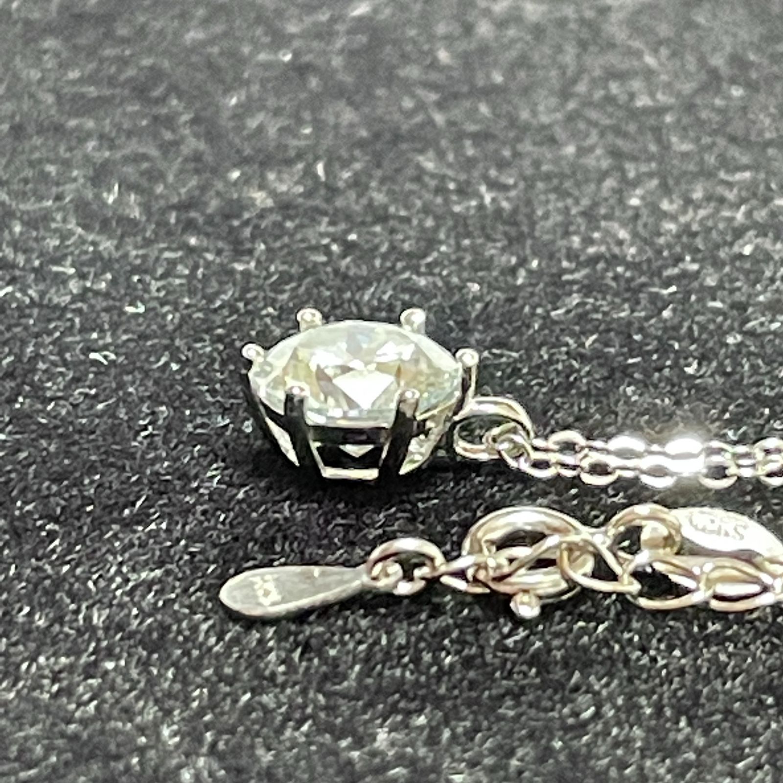『品質重視』高級モアッサナイト　ネックレス2ct 2ct】ダブル 雫型 エレガンス モアサナイト ネックレス