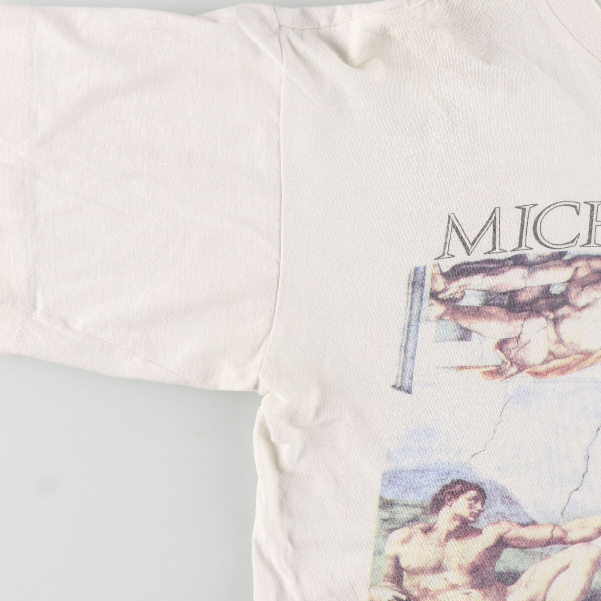 古着 ~90年代 MICHELANGELO ミケランジェロ アダムの創造 アートT 