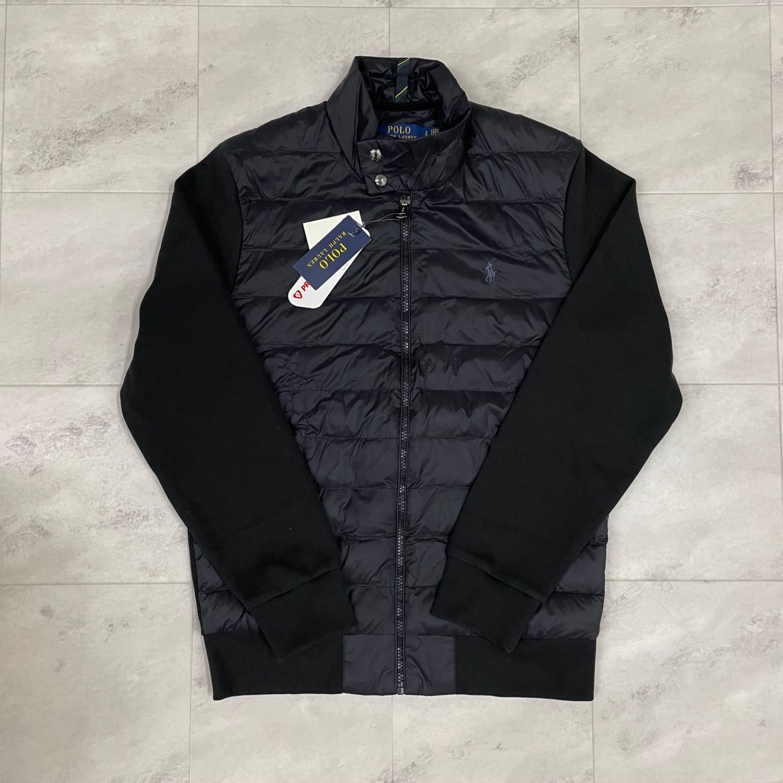 ◾︎ タグ付き POLO RALPH LAUREN ラルフローレン ハイブリッドダウン ジャケット SP ブラック