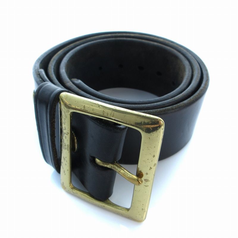 ラングリッツレザー　ベルト サイズ34 ブラック ラングリッツレザー Langlitz Leathers レザーベルト プレーンベルト