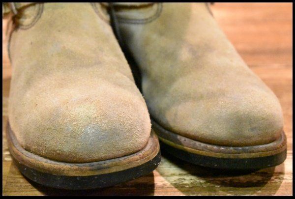  9 D 08年 レッドウィング 8268 スエード エンジニア ホーソーンアビレーンラフアウト スチールトゥ ブーツ redwing FI 499 エンジニアブーツ ブーツ 革靴