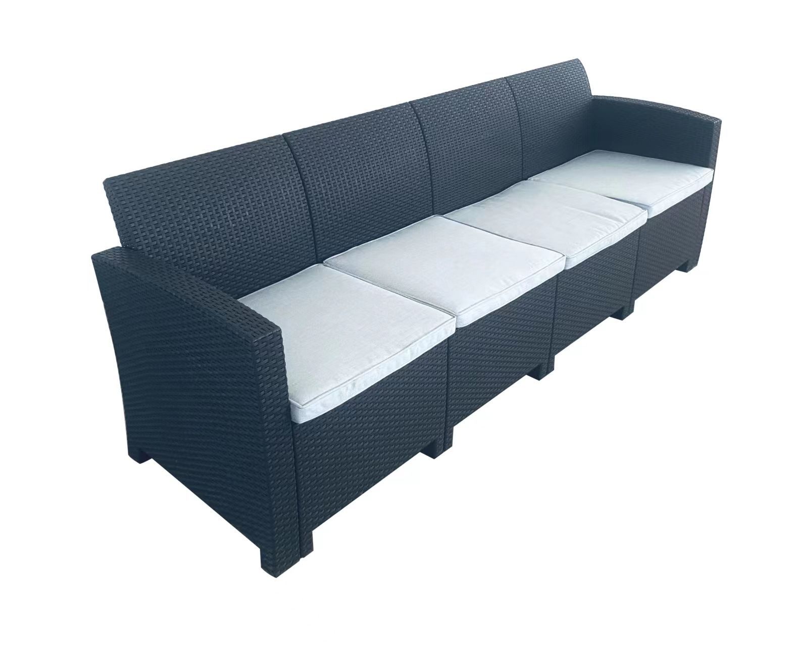 取付無料！ウニコ アルベロ 北欧風水色ファブリック3人掛け