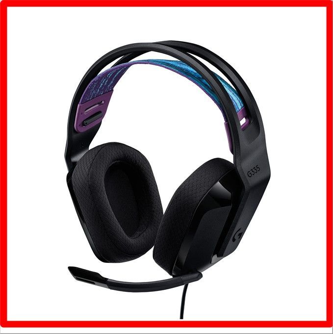 【送料無料】ブラック PatternName: 単品 Logicool G ゲーミングヘッドセット G335 ゲーミング ヘッドセット G335BK 超軽量 2