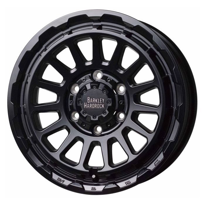 ホイール4本セット BARKLEY HARDROCK RIZARD セミグロスブラック 16インチ 6.5J 38 6H-139.7