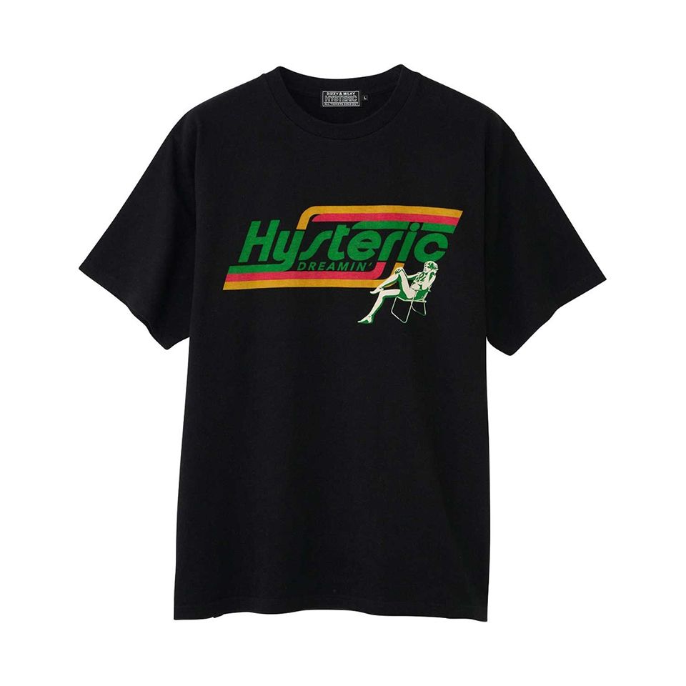 HYSTERIC GLAMOUR ヒステリックグラマー 02251CT29 HYSTERIC DREAMIN Tシャツ BLACK 正規通販 メンズ