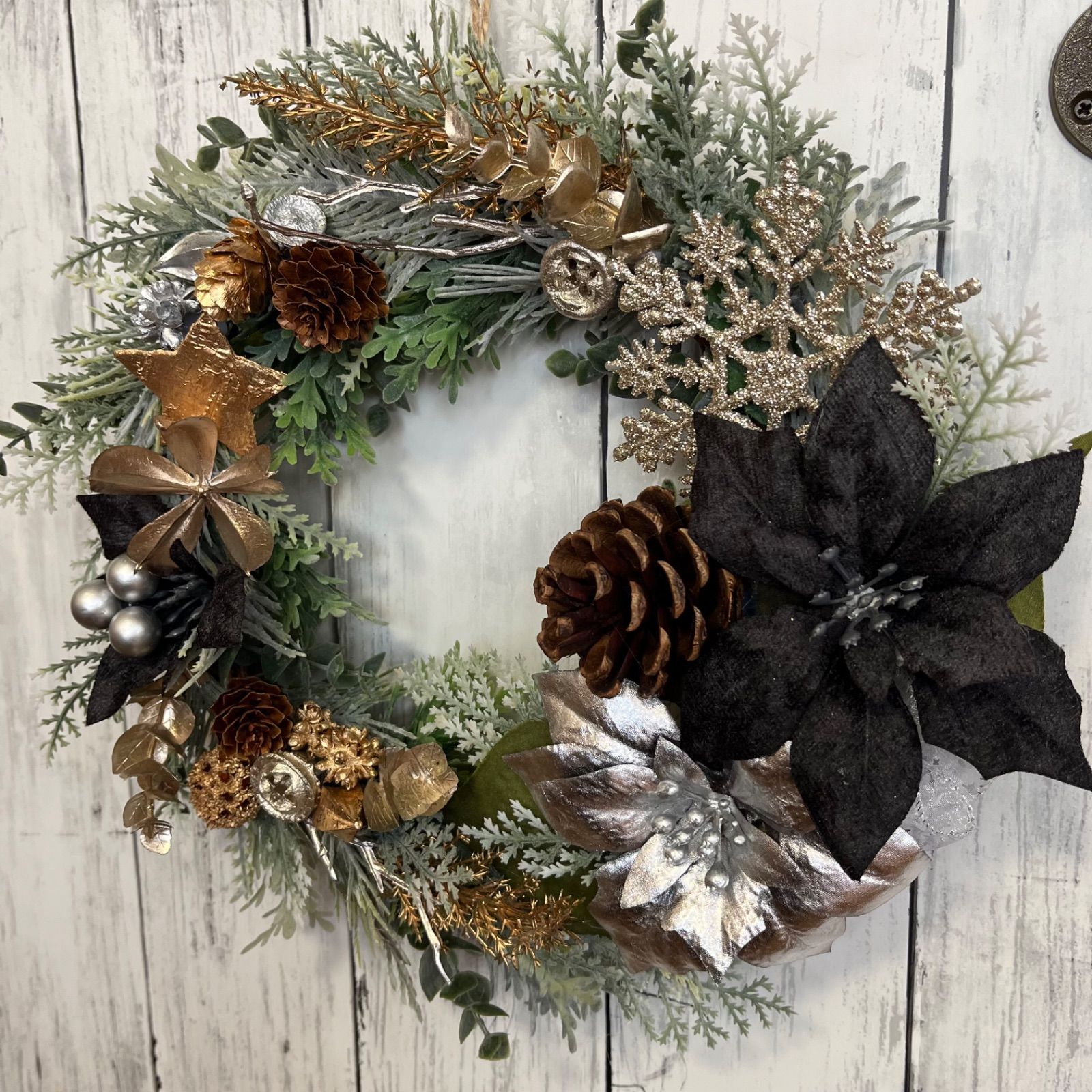 クリスマスリース 26cm×23cm Xmas