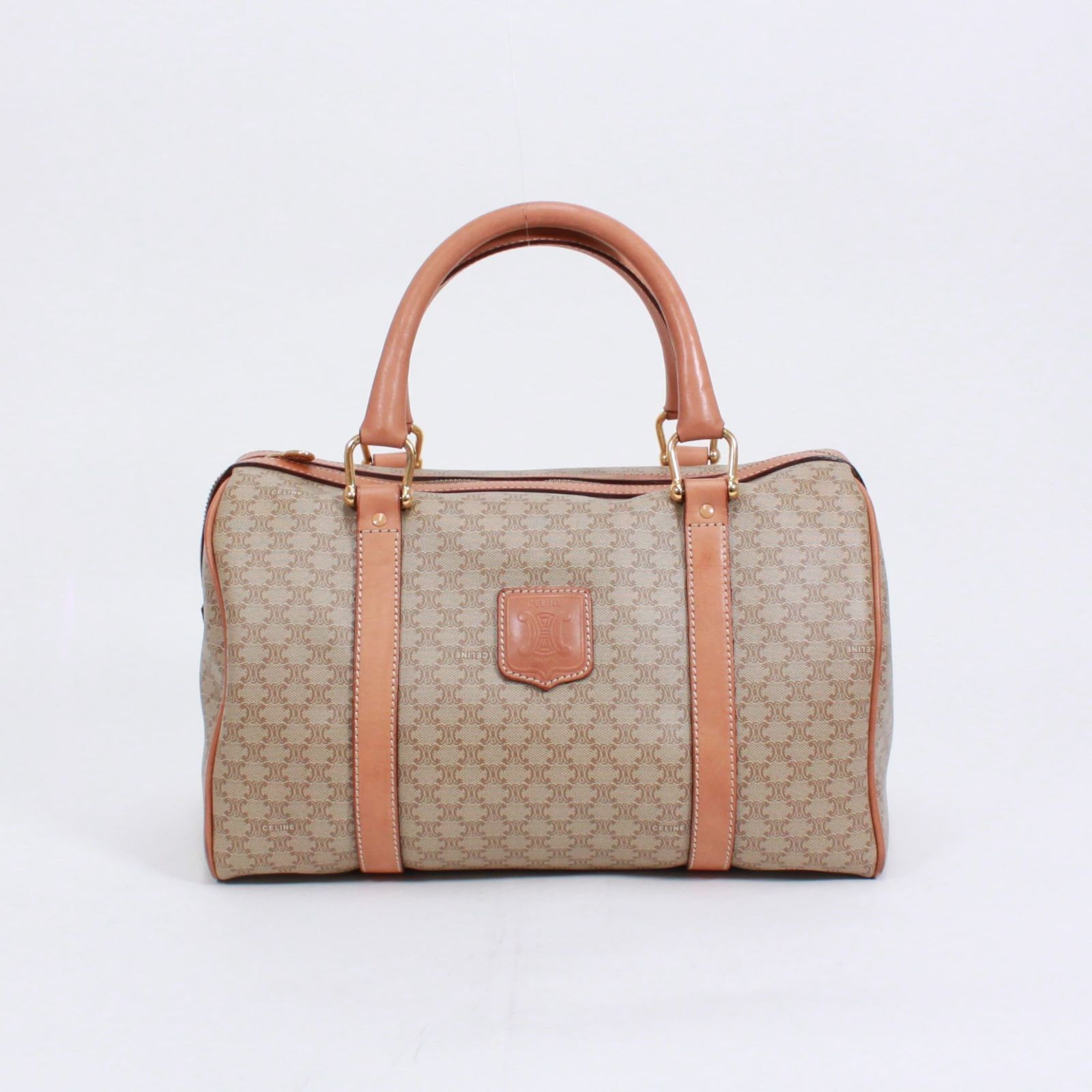 【優良品】セリーヌ ミニボストンバッグ ハンドバッグ マカダム柄 PVC CELINE セリーヌ ミニボストンバッグ マカダム ハンドバッグ PVC