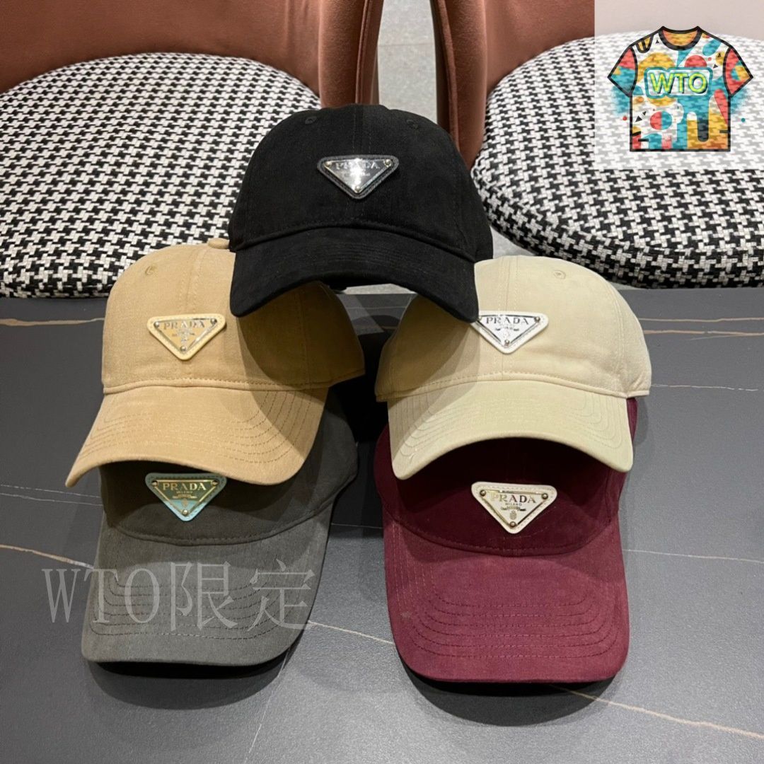 パリ直送!【PRADA】☆ベルベット ベースボールキャップ☆ パリ直送!【PRADA】☆ベルベット ベースボールキャップ☆