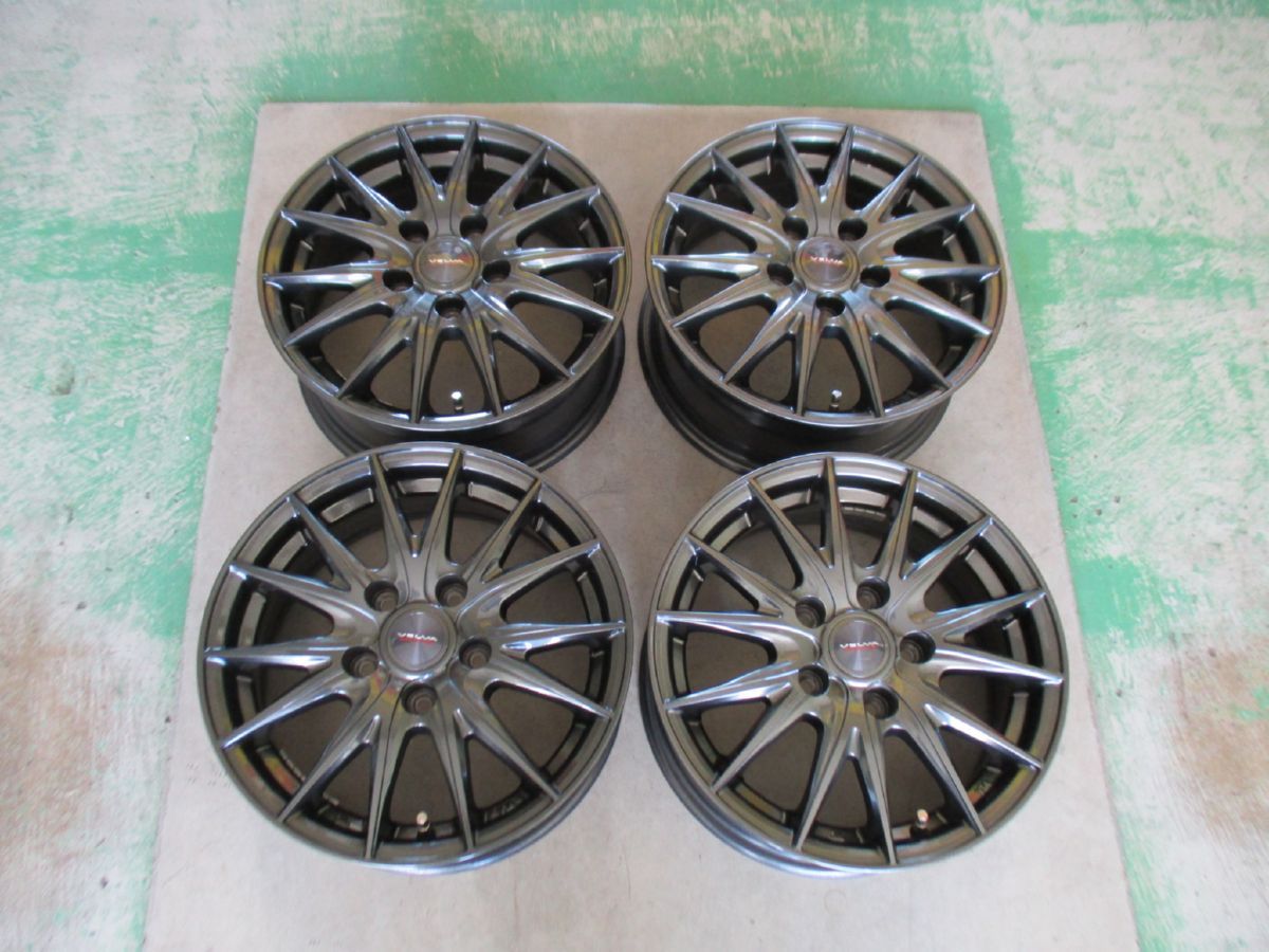 Weds VELVA SPORT2 アルミホイール 15インチ 4本セット 6J 5H 114.3 43 20656 インボイス領収書発行