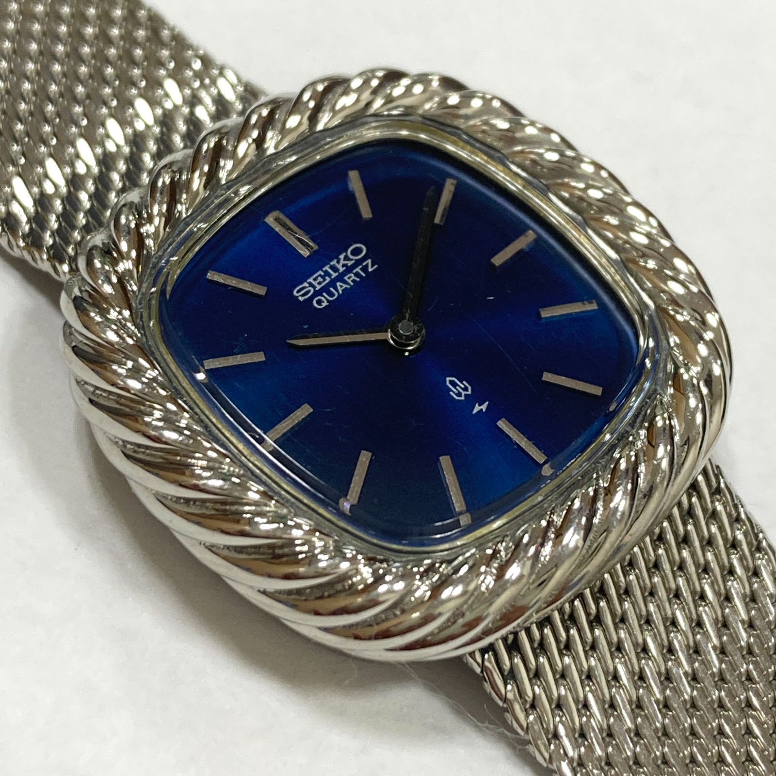 SEIKO セイコー 腕時計 レディース 43-3140-B 文字盤 青 ベルト