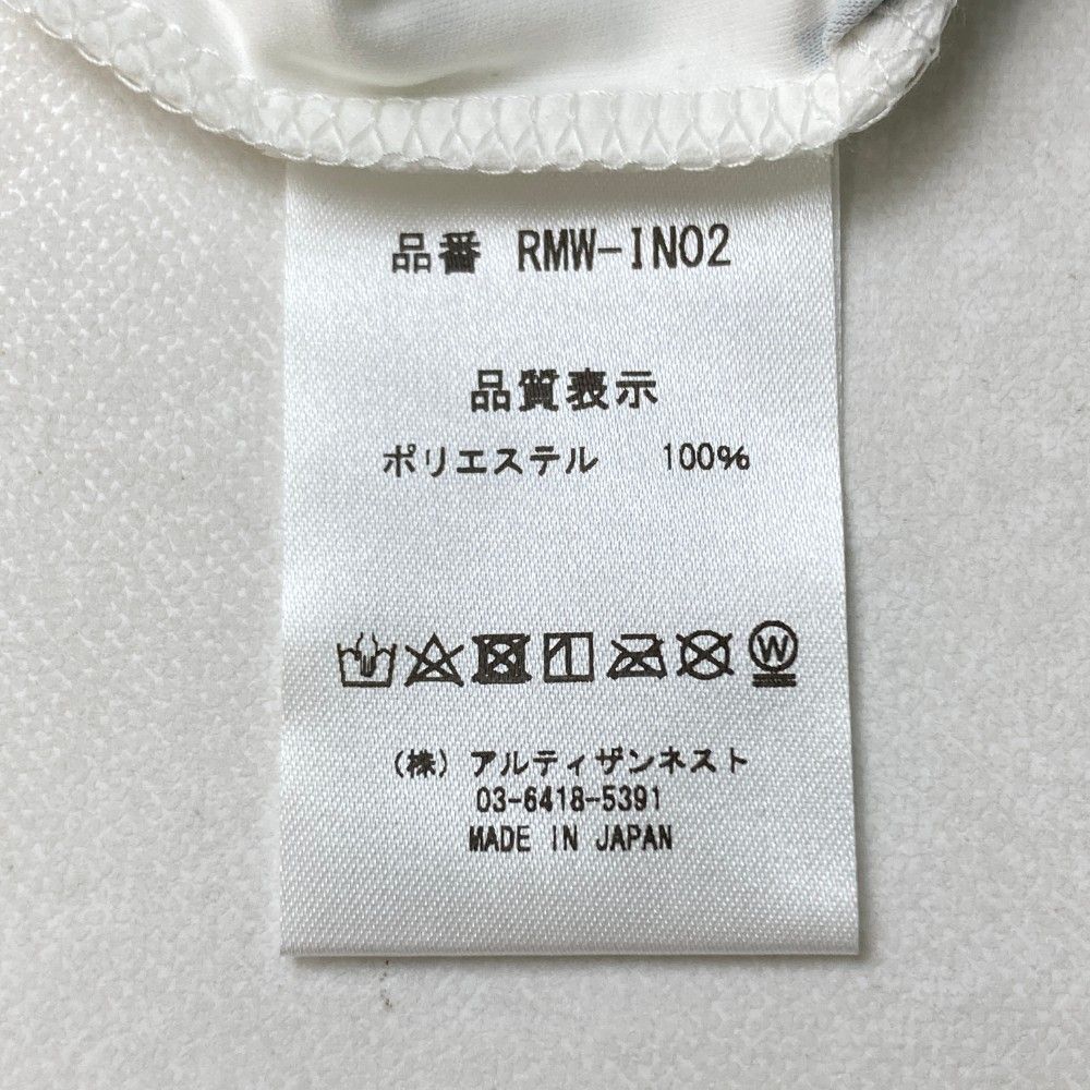 サイズ：L RESURRECTION レザレクション  モックネック 長袖Tシャツ ロゴ 総柄 ホワイト系 [240101451767] ゴルフウェア メンズ ストスト サイズ：L RESURRECTION レザレクション モックネック 長袖T