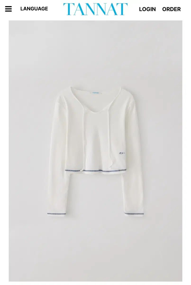 製品 TANNAT ネスト シャーリング Tシャツ アイボリー