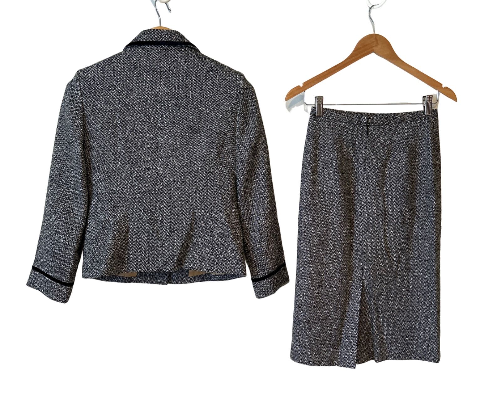 Z1507 Aquascutum アクアスキュータム スカートスーツ セットアップ