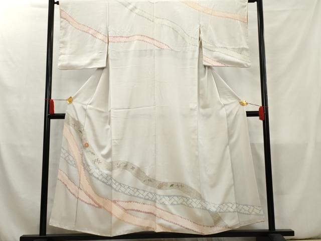 平和屋着物□訪問着 絞り 刺繍 吉祥花文 正絹 逸品 AAAX1268cs - メルカリ 