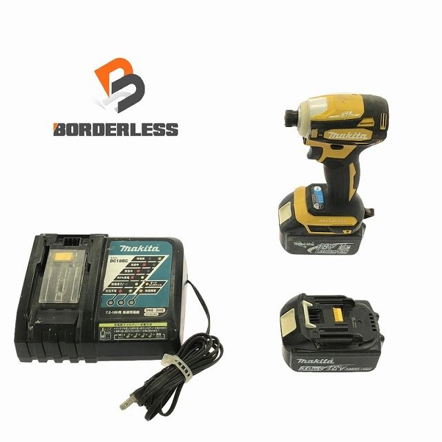 ☆中古品☆makita マキタ 18V 充電式インパクトドライバー TD172D 黄色 