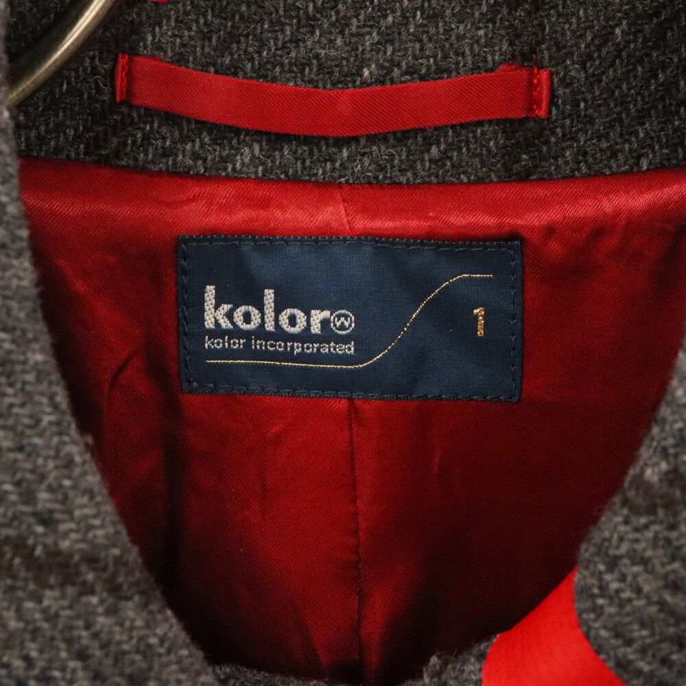 kolor (カラー) テープパッチワークコート チェック柄 19WCL‐C05103  