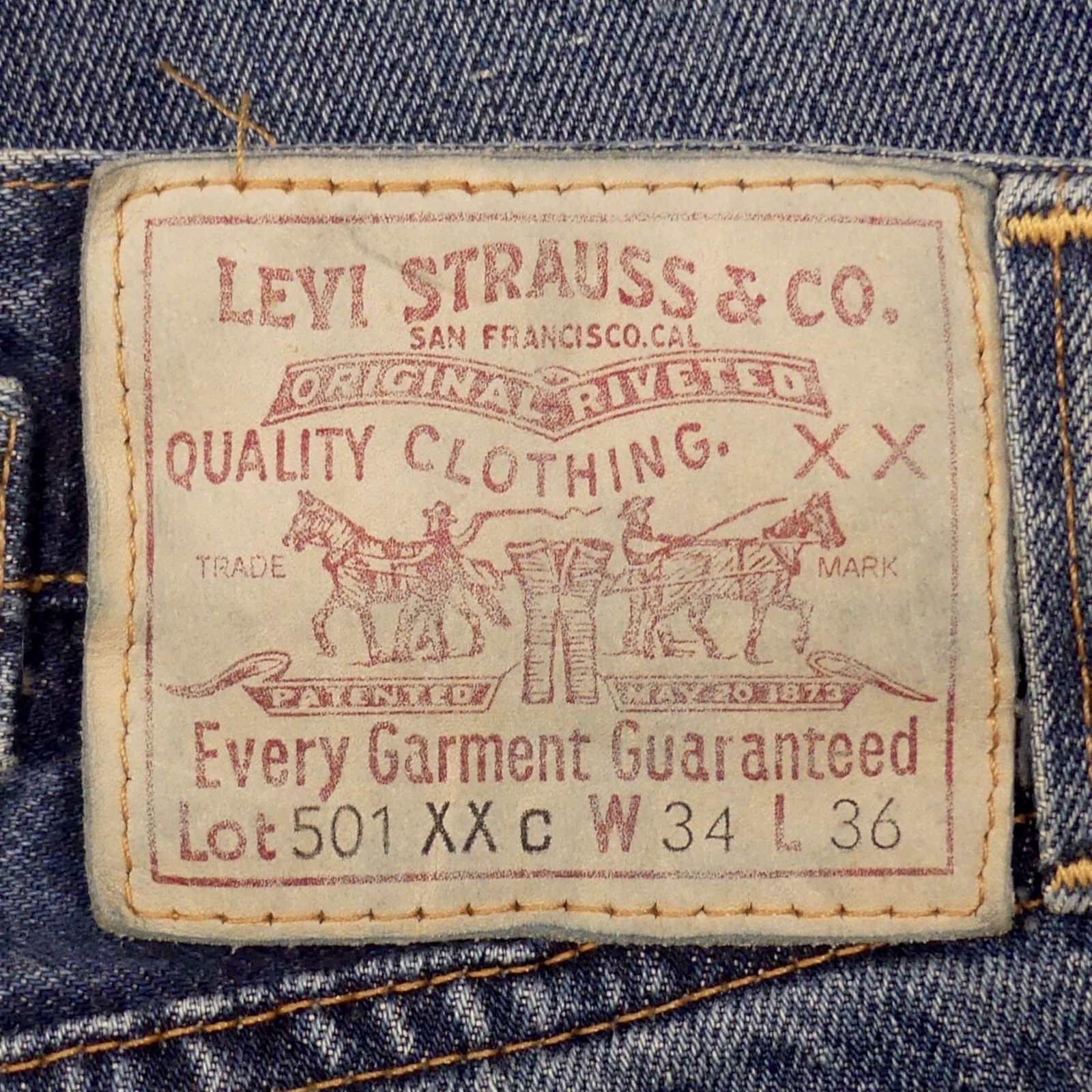 LEVI'S リーバイス501xx バレンシア製 赤耳 ビッグE W34 リーバイス501XXヴィンテージ復刻 W34 Levi's バレンシア 501XXc