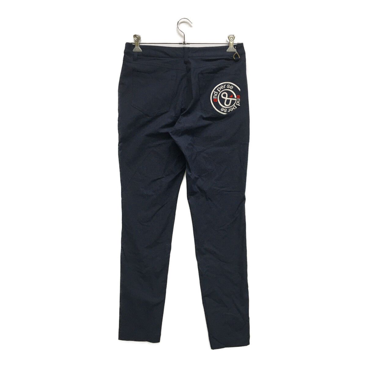 coco 中古 アンパスィ and per se レディース パンツ L 紺 ネイビー シンプル ストレッチ 中古 レディース アンパスィ and per se パンツ L 紺 ネイビー