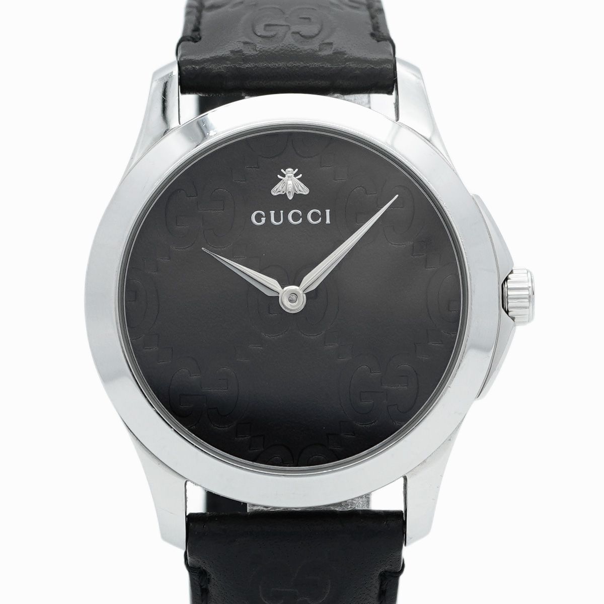 5wwm0233 グッチ Gタイムレス 126.4 黒文字盤 腕時計 メンズ
