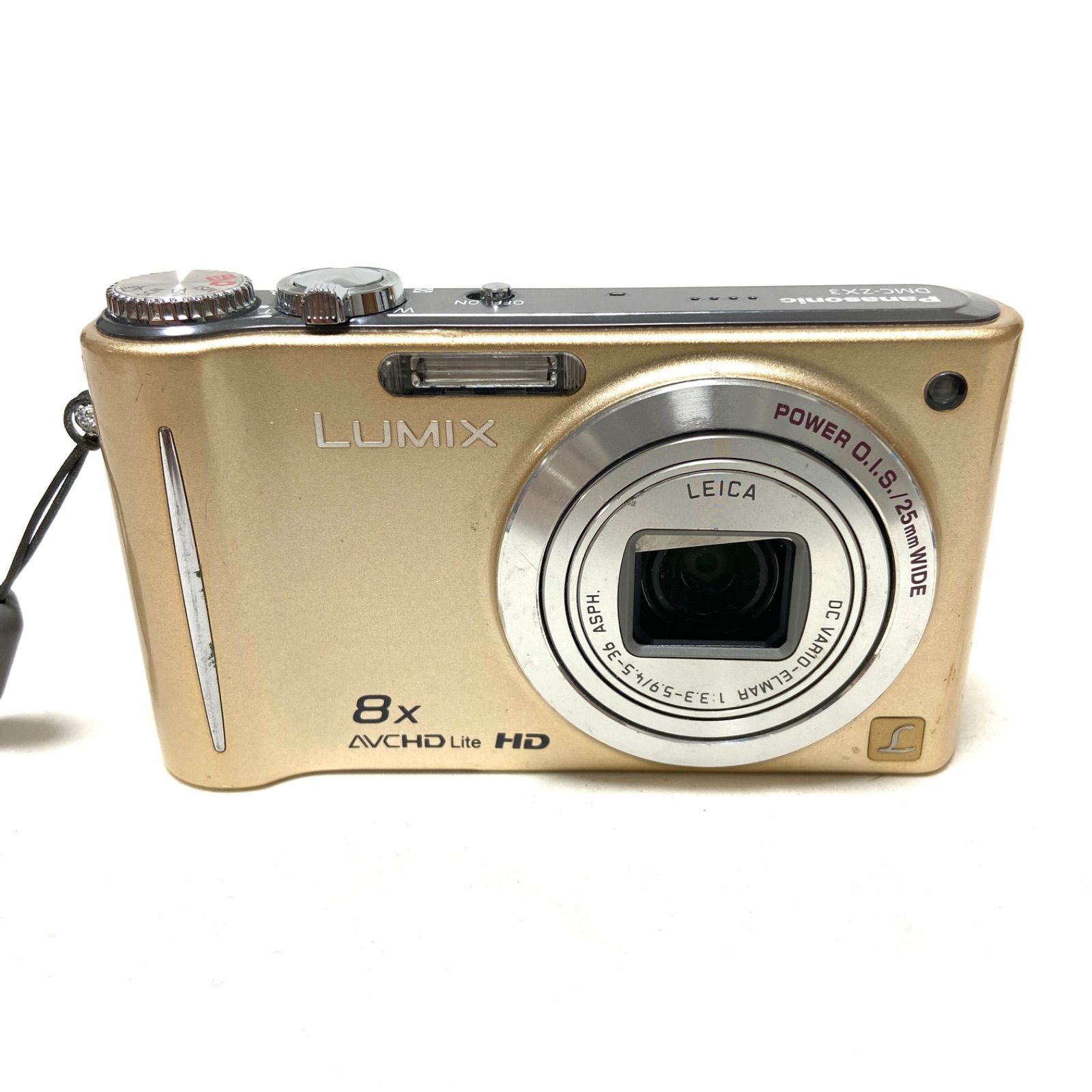 【ジャンク】パナソニック チルト液晶 wifiモデル デジカメ LUMIX Panasonic LUMIX DMC-ZX3 ジャンク ゴールド コンパクトデジタルカメラ