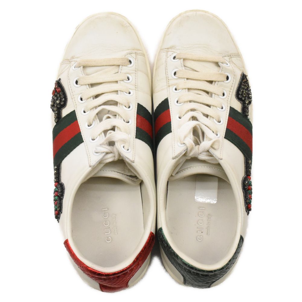 驚きの価格 GUCCI◇ローカットスニーカー/UK7/WHT/523455 26.0cm