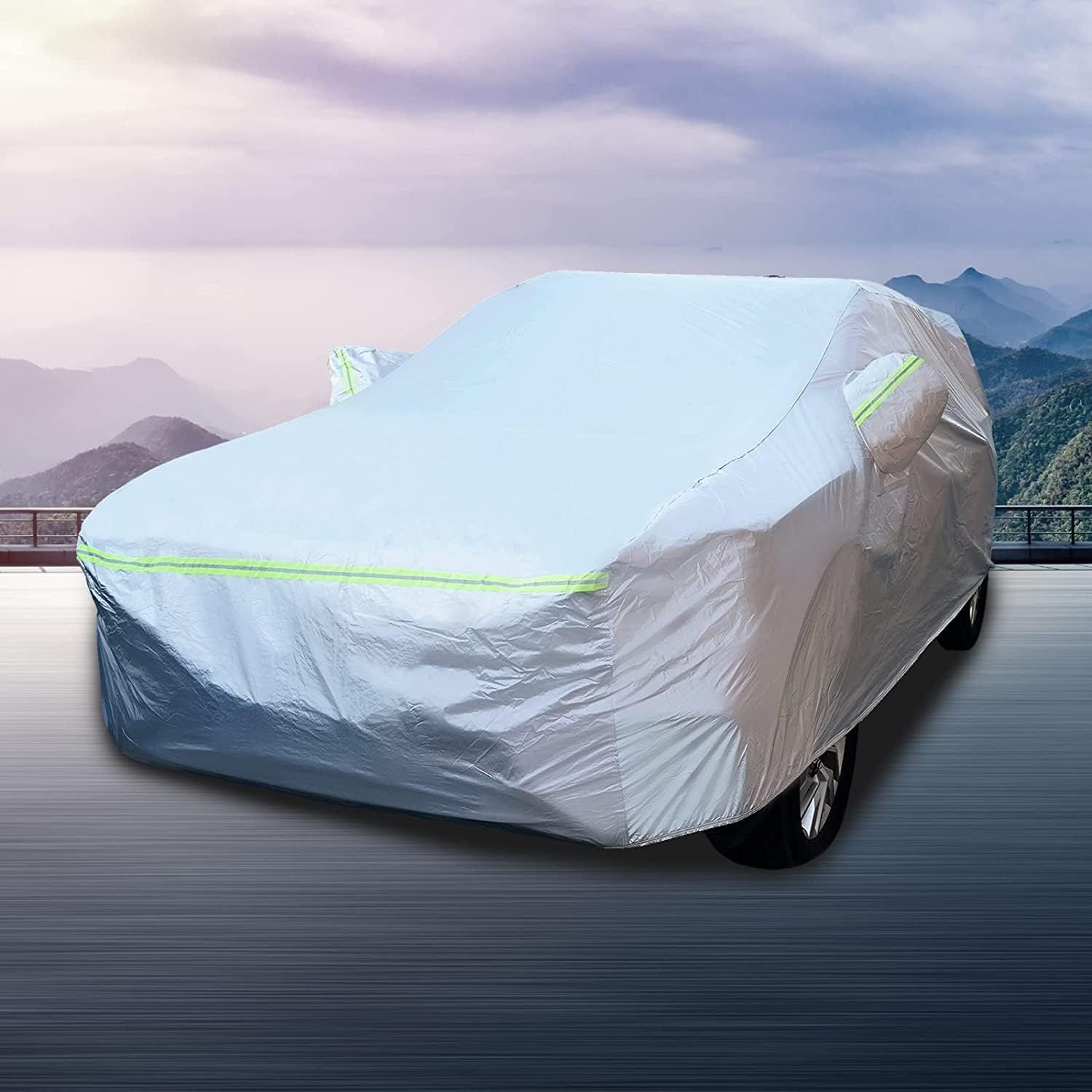 新品 BUYFULL 車体カバー 新型ハリアー 80系 専用ボディーカバー タフタ生地 裏起毛 防水防塵防輻射UVカット 凍結防止 harrier 80系 車カバー(210Tタフタ シルバー 2020年6月～)