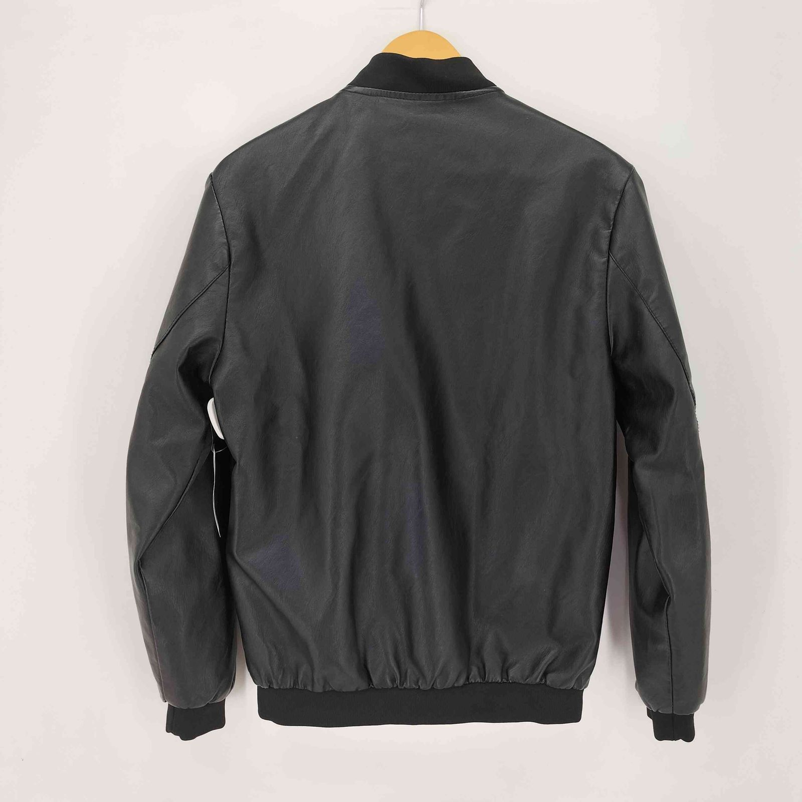 ユーズドフルギ USED古着 フェイクレザージップアップジャケット 