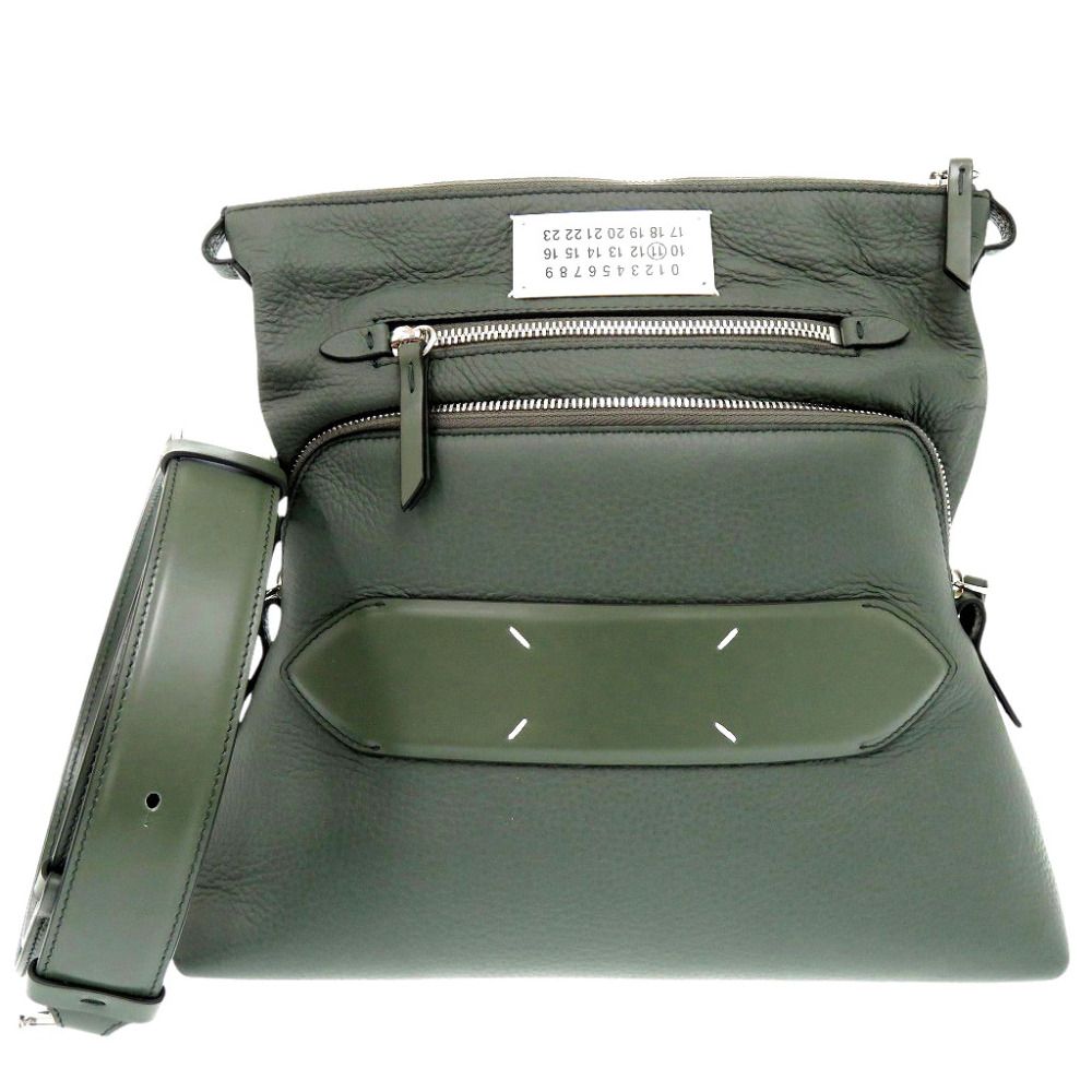 新品同様 メゾン マルジェラ ソフト 5AC SB1WG0003 レザー タイム  