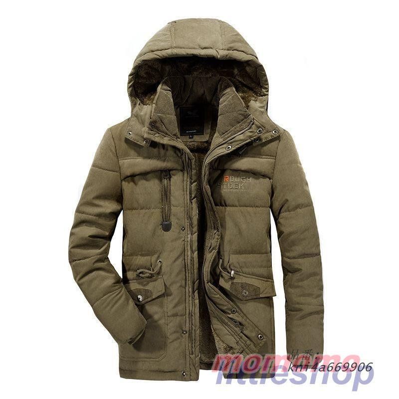 L 4XL ダウン風コートメンズ ジャケット中綿コートモッズコート 暖か防寒対策 アウター メンズ ジャケッ ジップアップ アウトドアフード 厚手 kni4a669906 KANDAIZUMI_COM