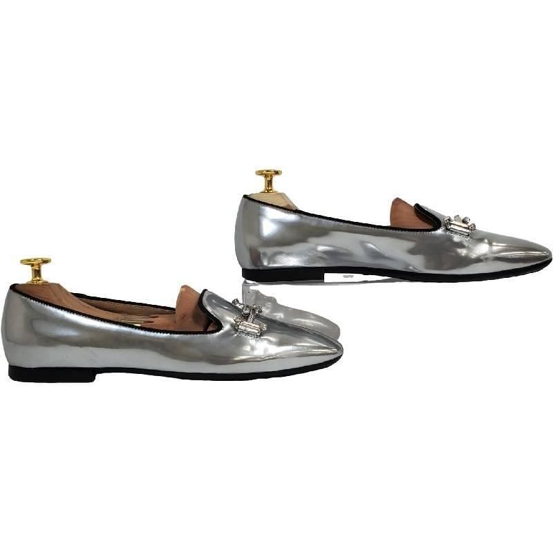 【新品未使用】TOD'S 　ダブルＴ　タイムレス　ビジュー　レアデザイン トッズ ダブルT 金具 タイムレス ビジュー レアデザイン EU36.5