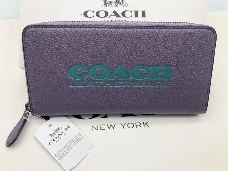 コーチ COACH 長財布 財布 シグネチャー アコーディオンラウンドジップウォレット新品 C6699 c087