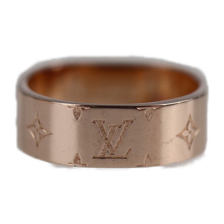 ♠︎ルイ・ヴィトン　バーグ　ナノグラム　リング　　　Sサイズ　Ｍ00213 LOUIS VUITTON ルイヴィトン バーグ ナノグラム ピンクゴールド