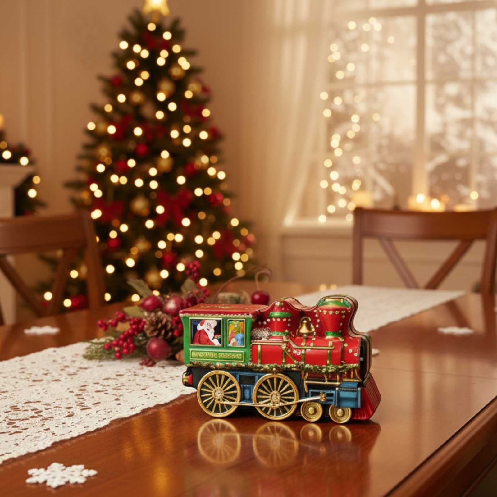 クリスマス 缶 菓子 ギフト ウィンデル 機関車 - メルカリ