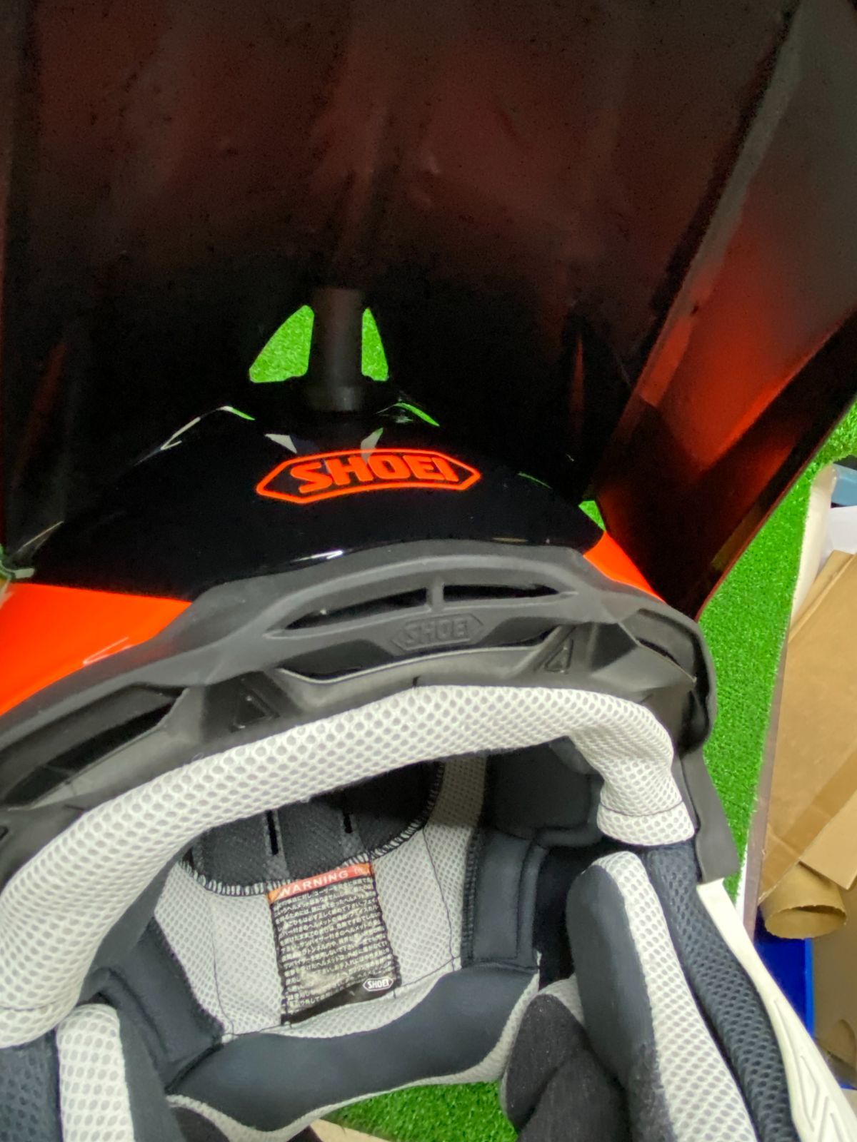 SHOEI オフロードヘルメット VFX-WR Sサイズ 2025.06.12製造 使用感少な目 保存袋 箱入り u250805_140 BRIGHTFACE_UK