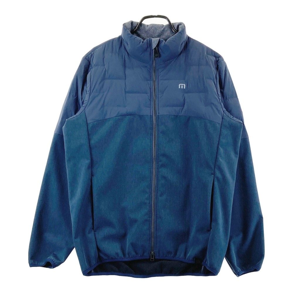 サイズ：M TRAVIS MATHEW トラビスマシュー  中綿切替 裏起毛 ジップジャケット  ネイビー系 [240101315761] ゴルフウェア メンズ ストスト