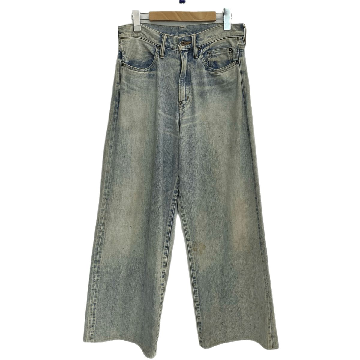 シュガーヒル SUGARHILL FADED MODERN DENIM WIDE TROUSERS 23AWPT05 