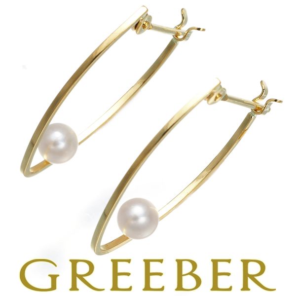 ベビーパール 真珠 3.5mm フープ ピアス K18YG #168420 - メルカリ 